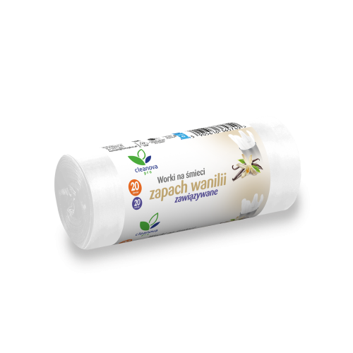 Worki na śmieci Do Łazienki Zapach Wanilii 20L 20szt Cleanova Pro
