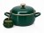 Garnek emaliowany niski 20 cm z pokrywką indukcja gaz Metalac 2,9L