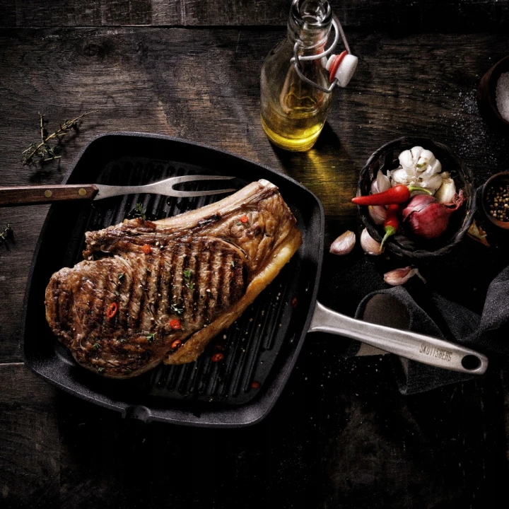 Patelnia grillowa żeliwna 24 cm Skottsberg Cast Iron