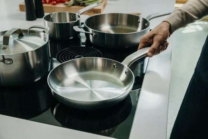 Patelnia ze stali nierdzewnej na indukcje 28cm Skottsberg Stainless Steel