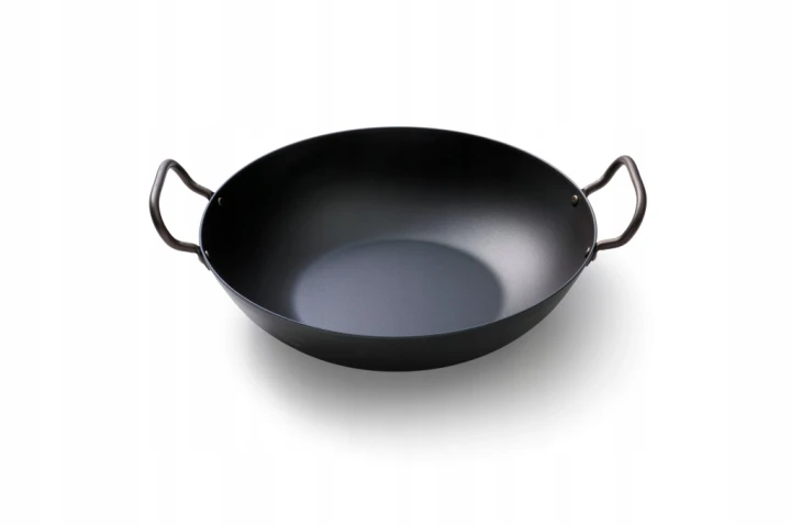 Naczynie typu Wok ze stali węglowej 33 cm Skottsberg Carbon Steel