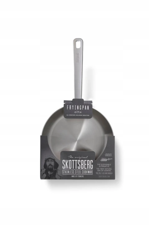 Patelnia ze Stali Nierdzewnej 24cm Skottsberg Stainless Steel