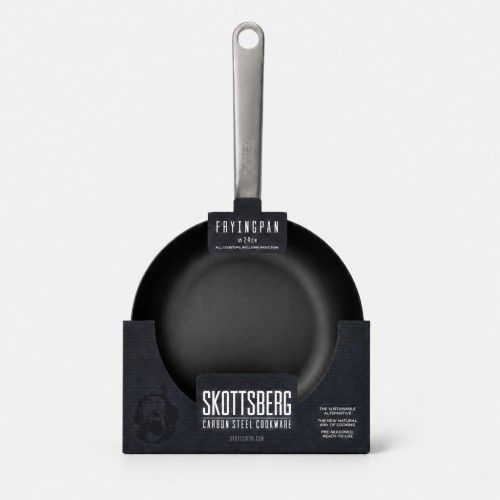Patelnia ze stali węglowej 24 cm Skottsberg Carbon Steel