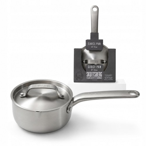 Rondel ze Stali Nierdzewnej z Pokrywką 16cm 1L Skottsberg Stainless Steel