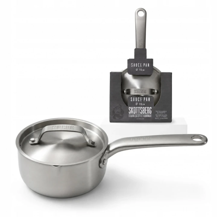 Rondel ze Stali Nierdzewnej z Pokrywką 16cm 1L Skottsberg Stainless Steel