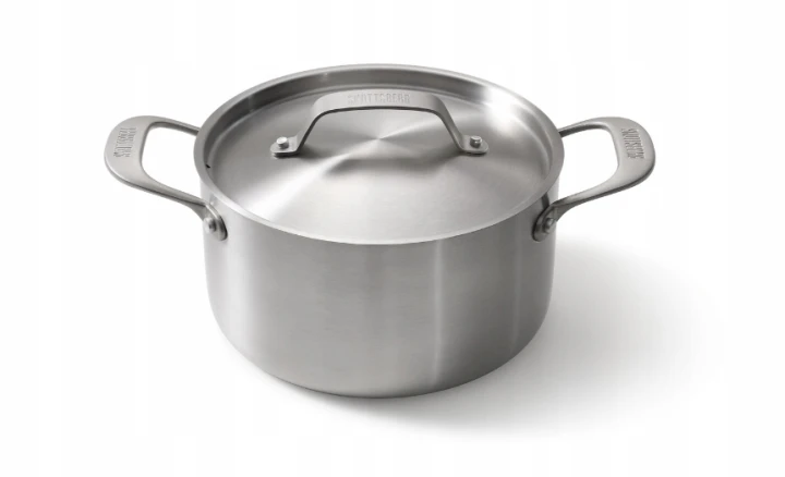 Garnek z pokrywką ze stali nierdzewnej 24 cm Skottsberg Stainless Steel