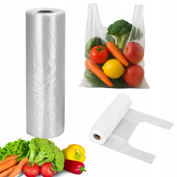 Reklamówka na rolce Cleanova HDPE, 7,5 mic, 42x34 cm 120 szt.