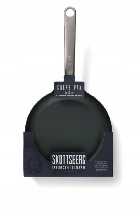 Patelnia do naleśników ze stali węglowej 28 cm Skottsberg Carbon Steel