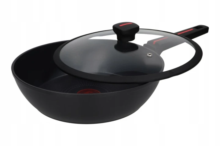 Patelnia głęboka 28 cm z pokrywką Zwieger Red Line