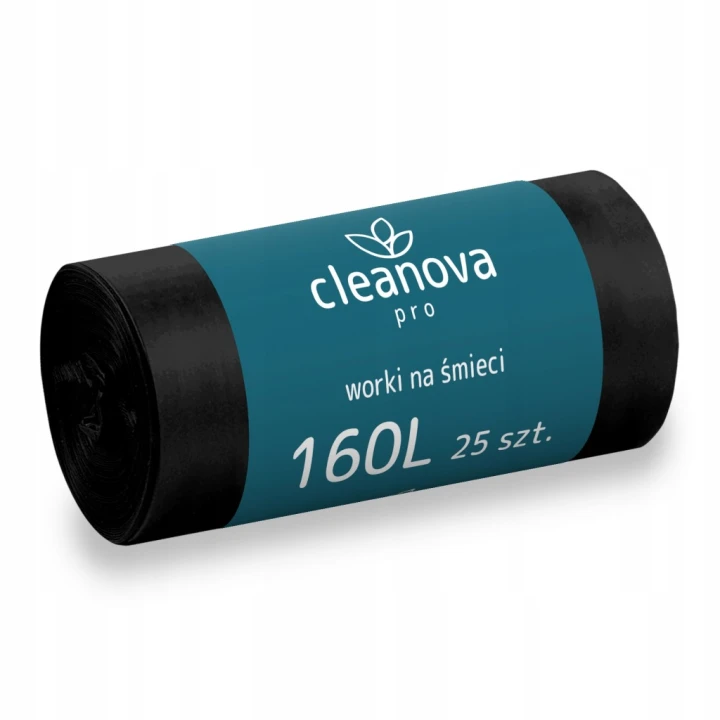 Zestaw 30 opakowań Worki na śmieci Cleanova pro, LDPE, 160L, 25 szt.