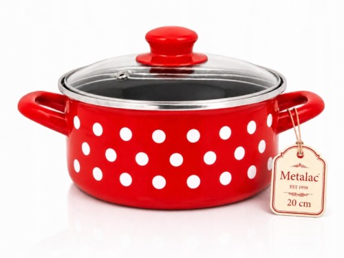 Garnek-Emaliowany-z-Pokrywka-Niski-22cm-3-5L-I-Metalac-Dots-On-Red.jpg