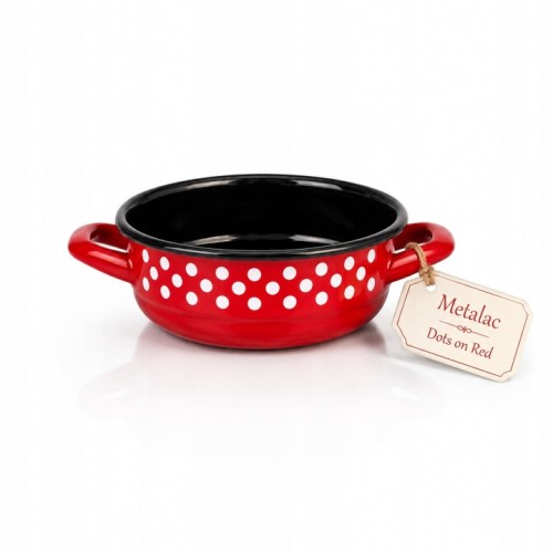 Miska-emaliowana-z-uchwytami-20cm-I-Metalac-Dots-on-red.jpg